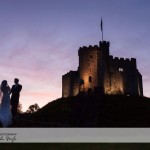 Cardiff Castle Wedding Sunset