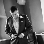 wedding photographer cardiff - roch castle groom
