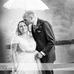wedding photographer cardiff - canada lodge lake under umbrella